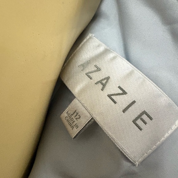 Azazie Sky Blue and Cream Fabric - Picture 9 of 16